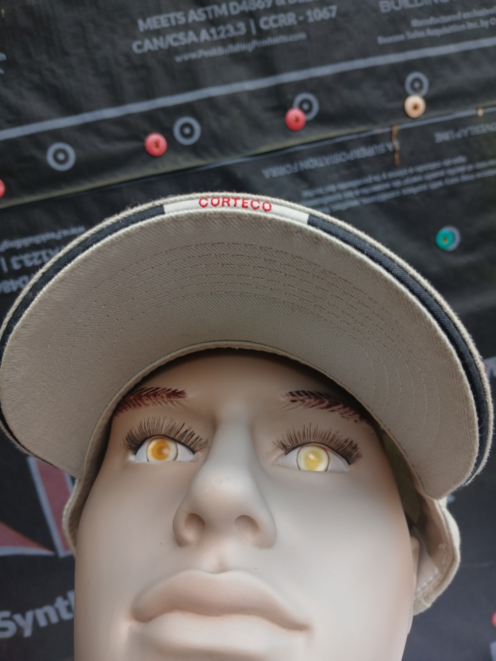 Beige Embroidered Logo Baseball Cap - Picture 6 of 8